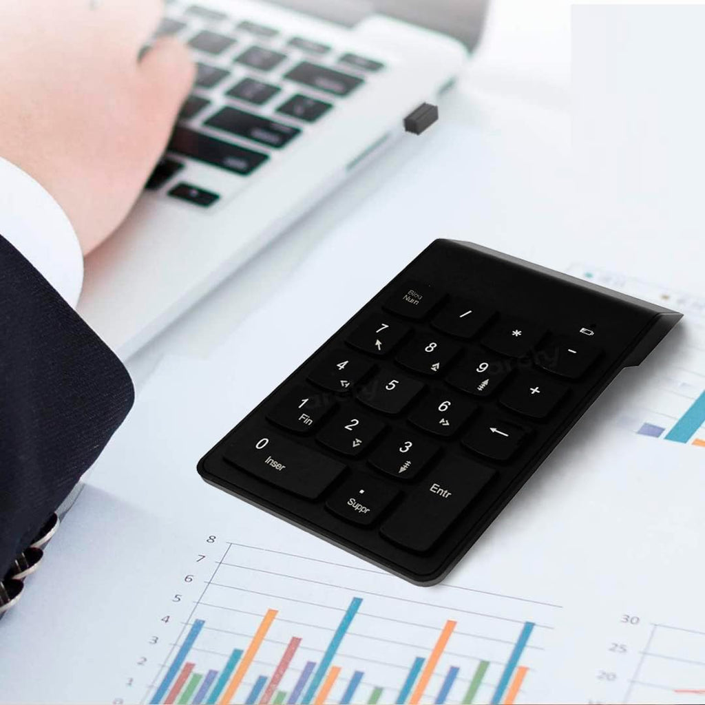 Teclado Numérico Inalámbrico de 18 Teclas 2.4 GHz
