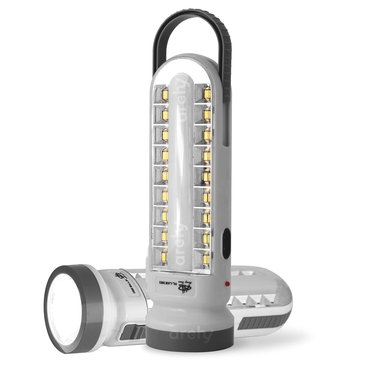 Lámpara LED de Emergencia Recargable 3 en 1 con 18 LEDs