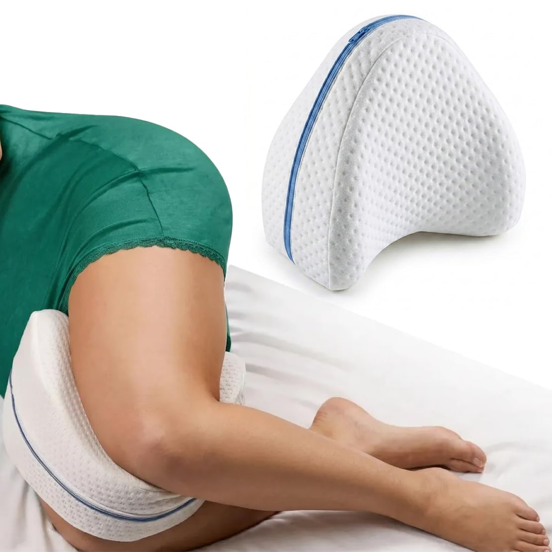 Almohada Ortopédica para Piernas y Rodillas de Memory Foam 1 pieza clásica