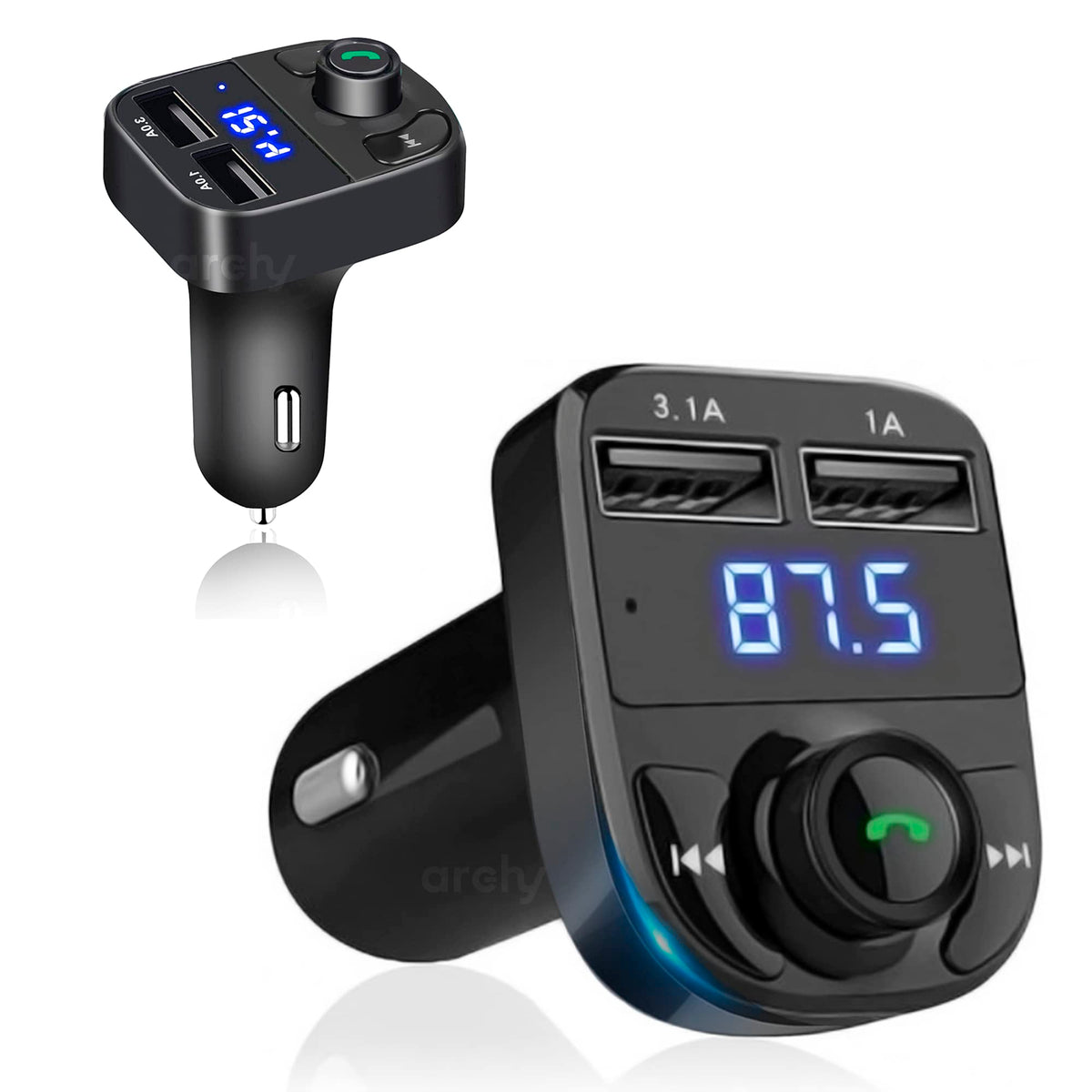 Transmisor Bluetooth FM para Carro 3.1 A con Manos Libres