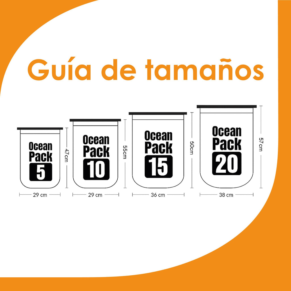 Bolsa Seca Impermeable de 20 L con Cierre Enrollable y Correa