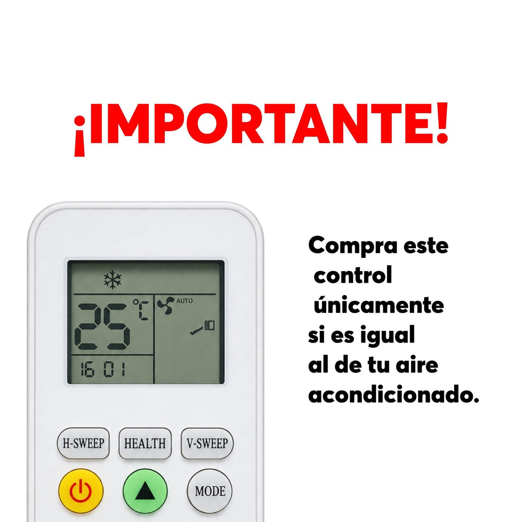 Archy Paquete 2 piezas: Control Remoto para Aire Acondicionado compatible con Prime (7850)