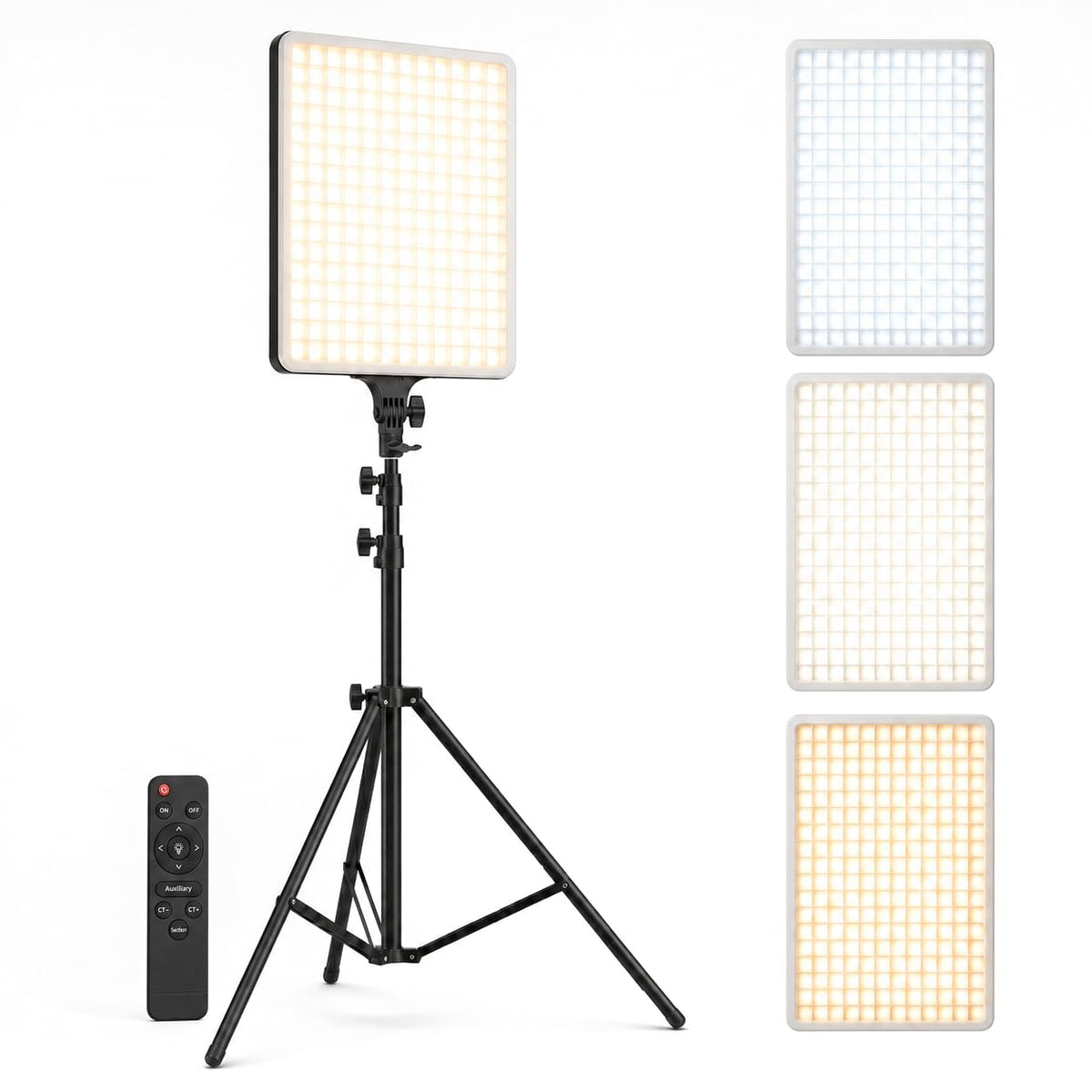 Panel LED Profesional de 19" con Tripié de 2 m y Control 1 pieza Plus