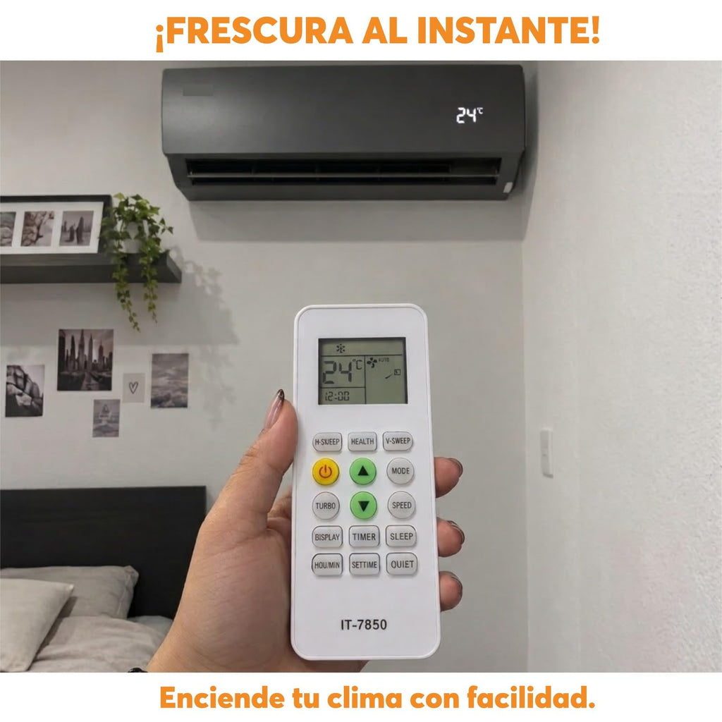 Archy Paquete 2 piezas: Control Remoto para Aire Acondicionado compatible con Prime (7850)