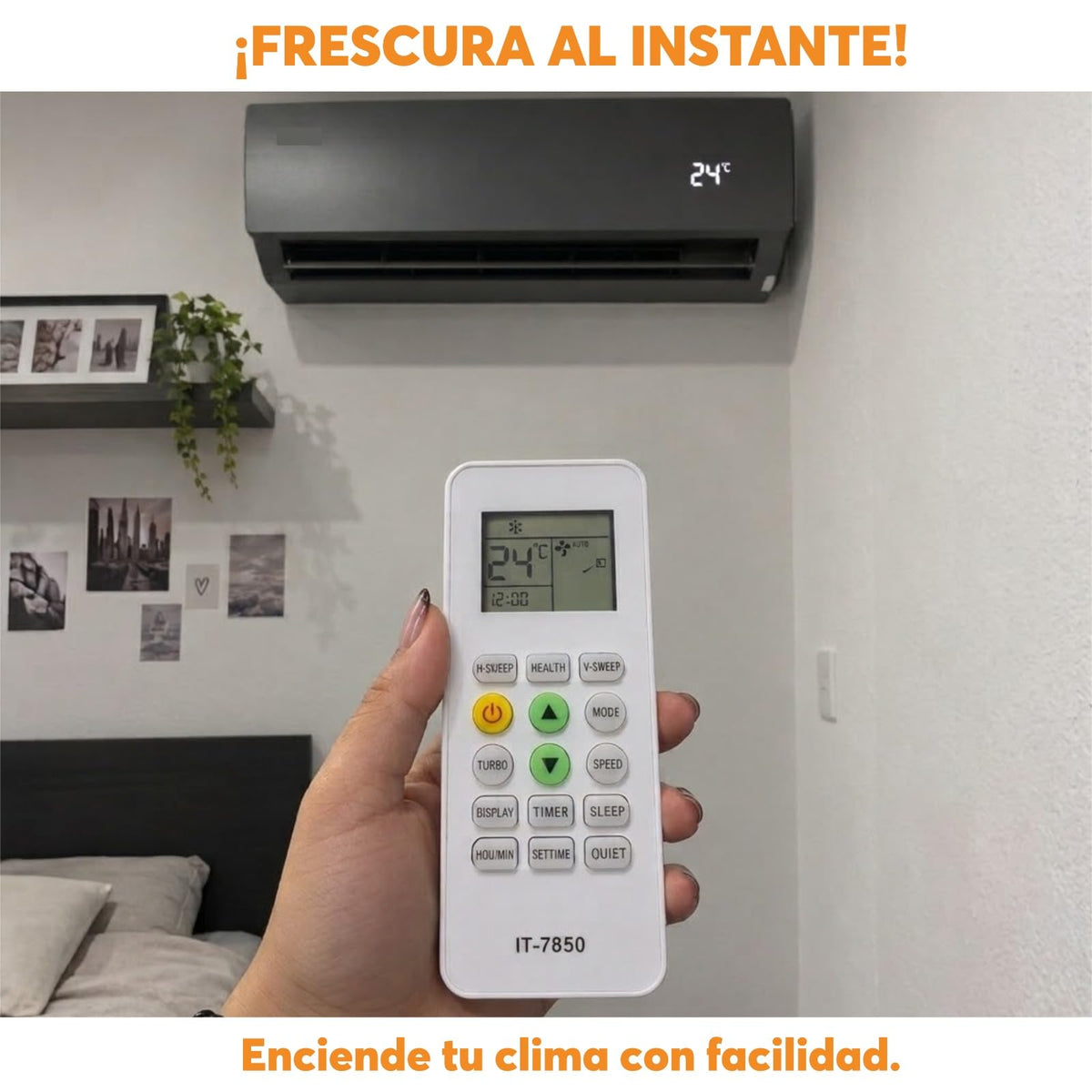 Archy Paquete 2 piezas: Control Remoto para Aire Acondicionado compatible con Prime (7850)