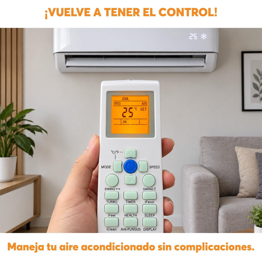 Archy Paquete 2 piezas: Control Remoto para Aire Acondicionado compatible con York (7851)