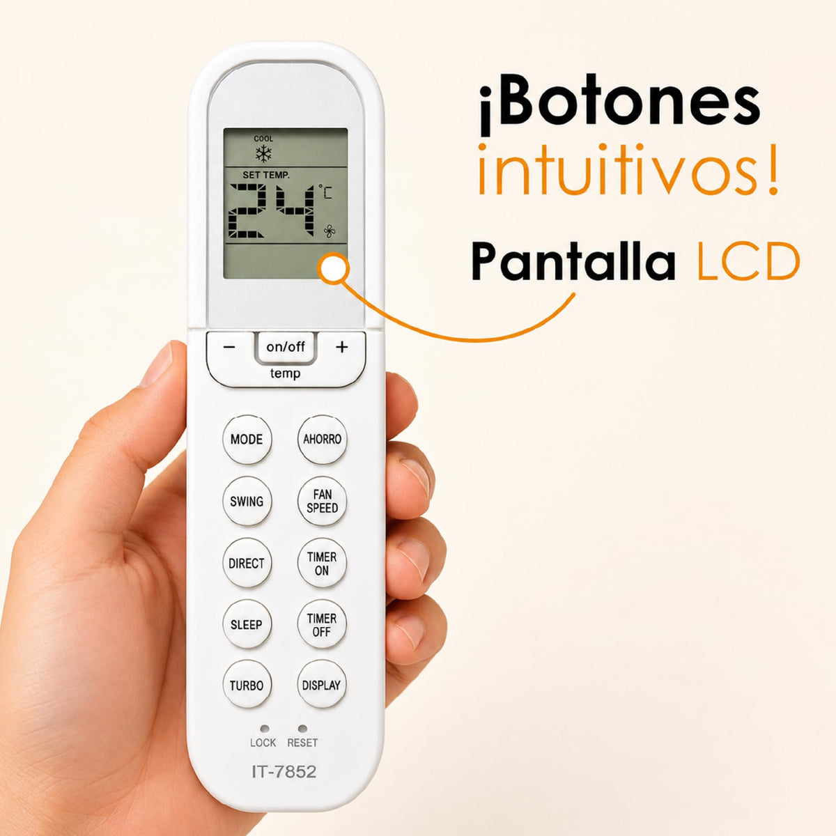 Archy Paquete 2 piezas: Control Remoto para Aire Acondicionado compatible con Mirage (MDE18)