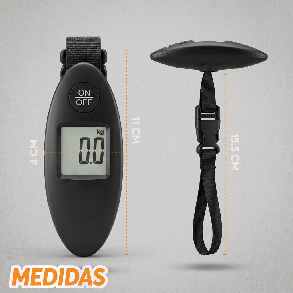 Báscula Digital para Maletas hasta 40 kg con Función Tara