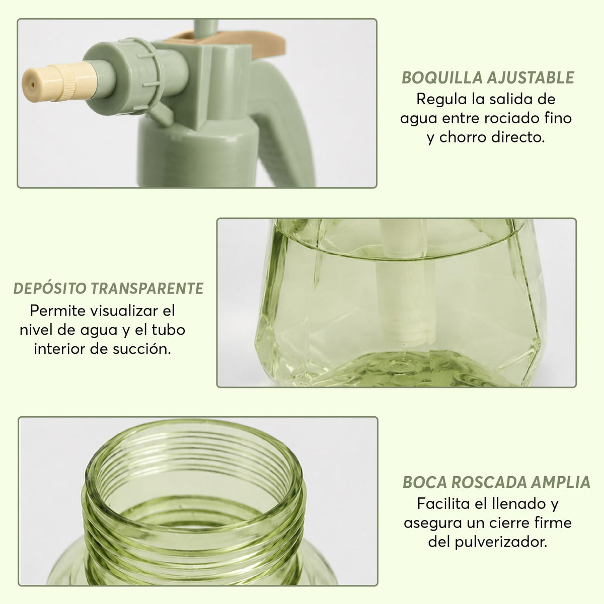 Atomizador Aspersor de Presión para Plantas 1.5 L