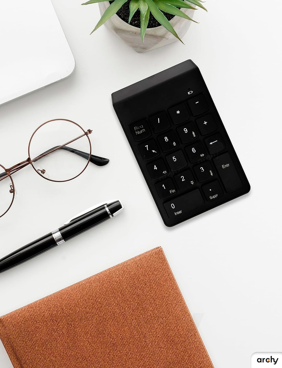 Teclado Numérico Inalámbrico de 18 Teclas 2.4 GHz