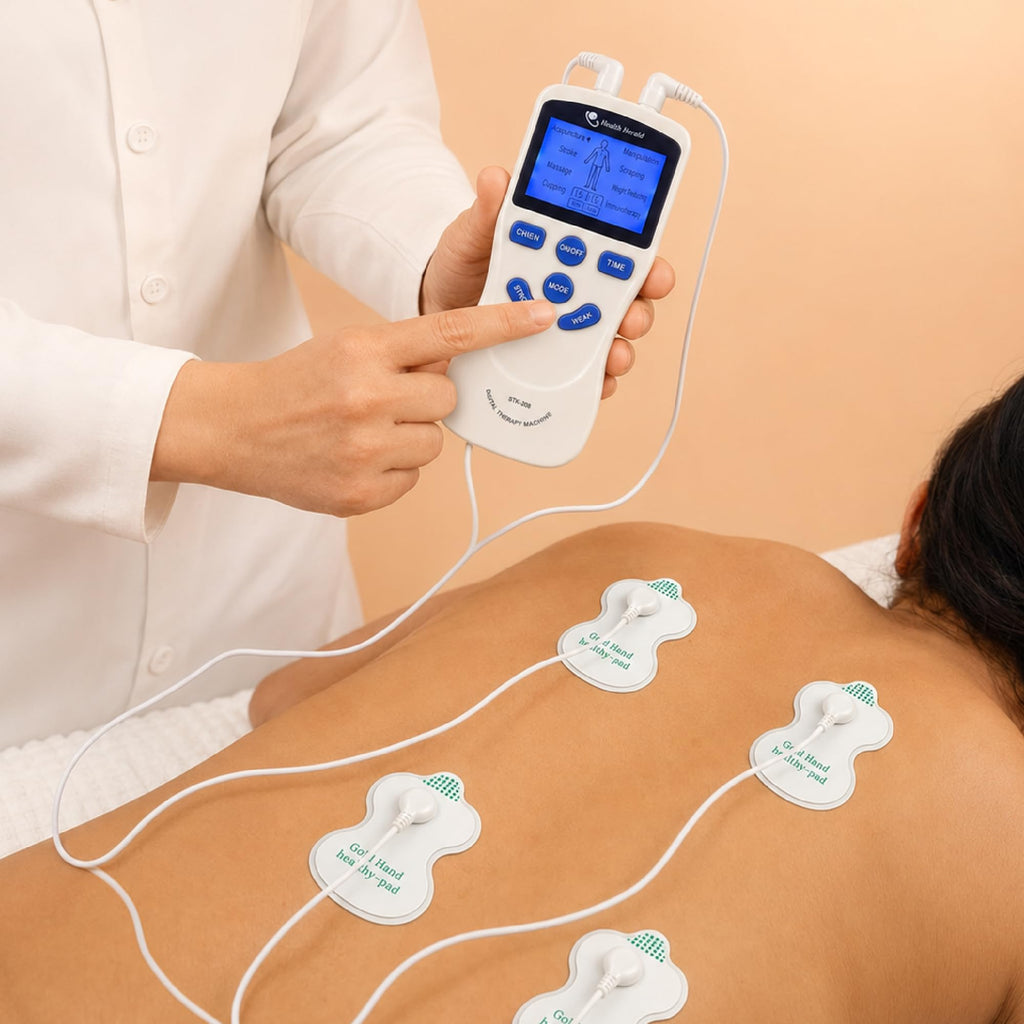 Electroestimulador TENS Portátil con 8 Parches