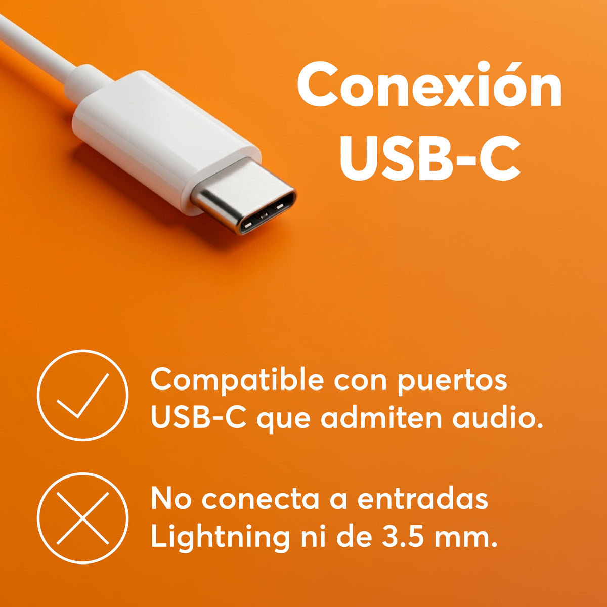 Audífonos Alámbricos USB-C con Micrófono