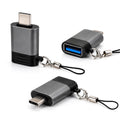 Adaptador USB-C a USB-A OTG (Paquete de 3 Piezas)