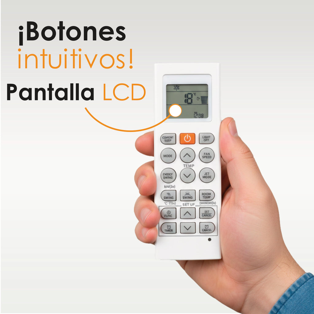 Archy Paquete 2 piezas: Control Remoto para Aire Acondicionado compatible con LG (LGK22)