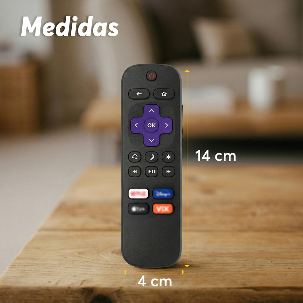 Archy Control Remoto compatible con pantallas Roku TV (RTV)