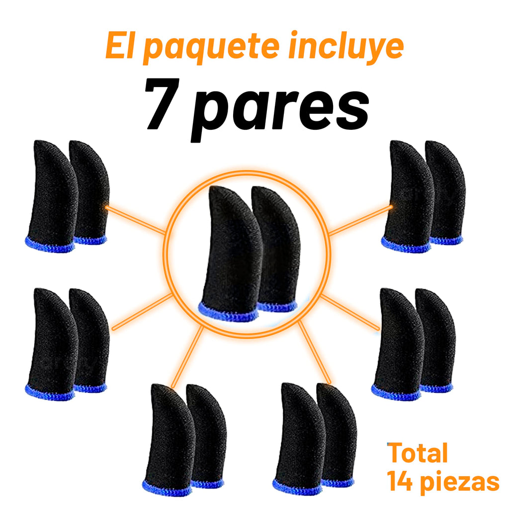 Dedales Gamer Antideslizantes para Pantalla Táctil