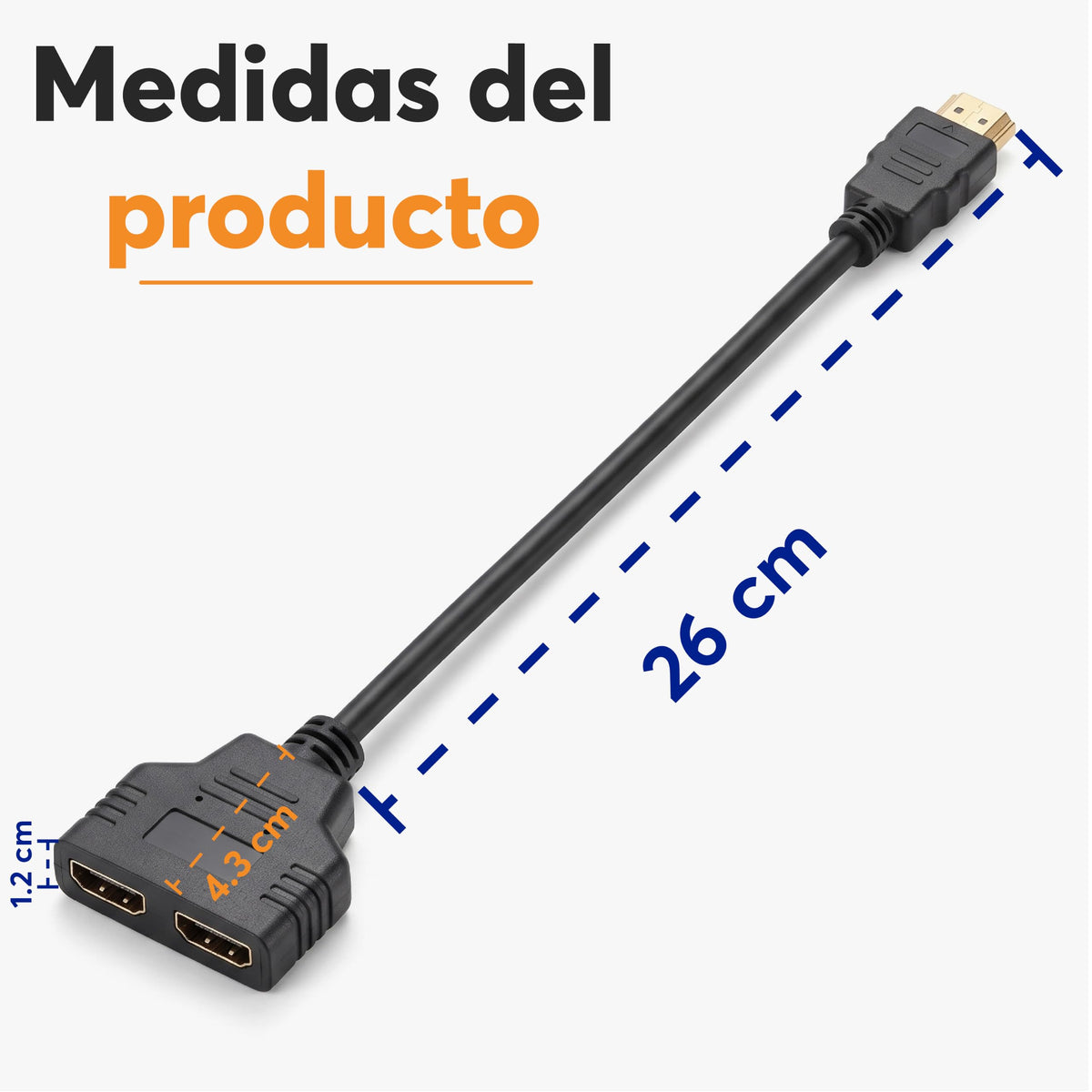 Adaptador HDMI 1 Entrada a 2 Salidas