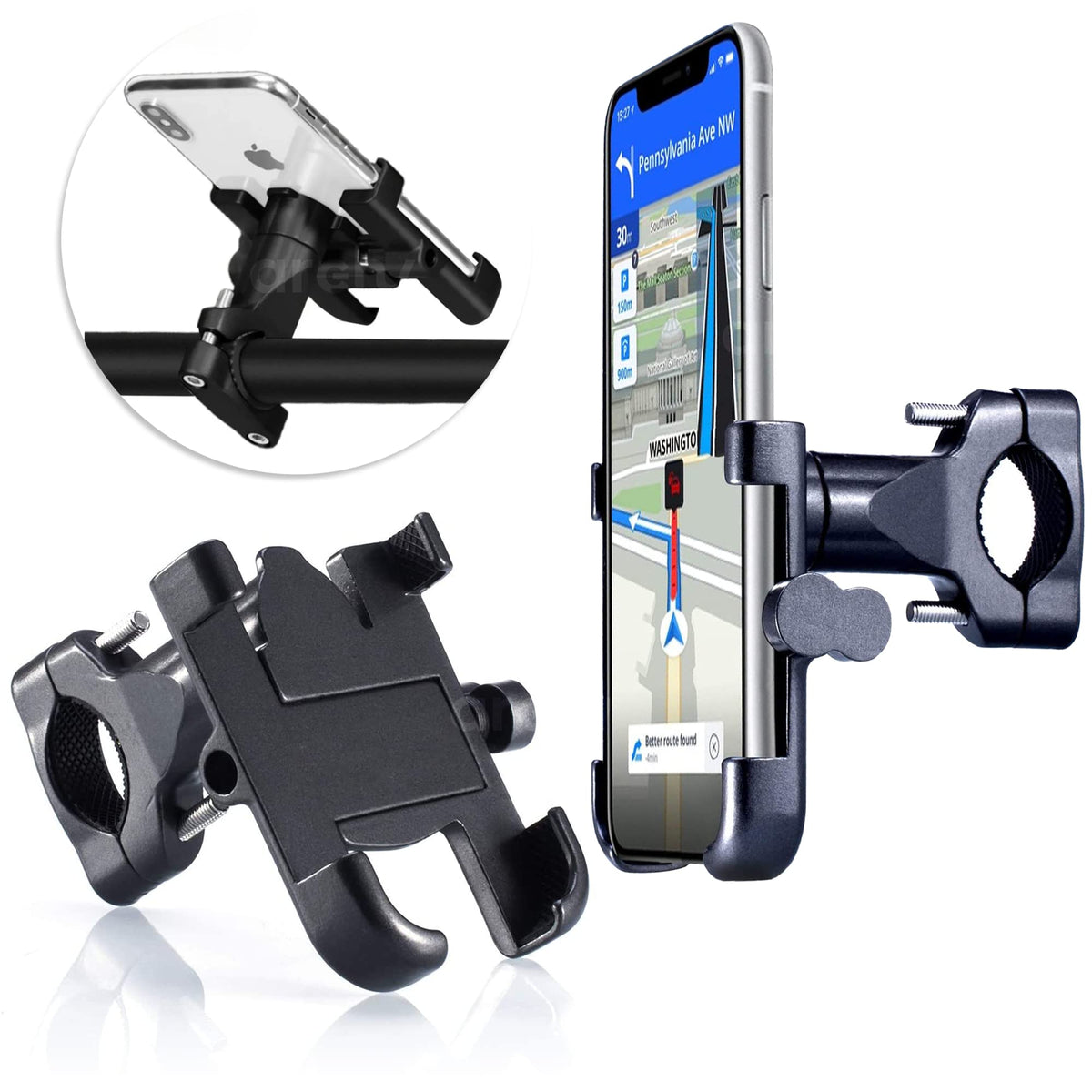 Soporte de Celular para Moto y Bici Metálico Antivibración