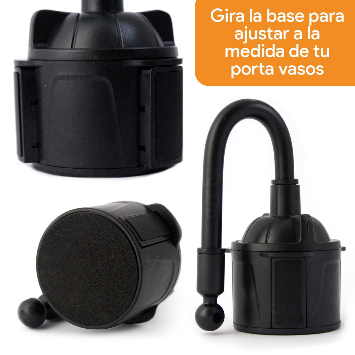 Soporte de Celular para Portavasos de Auto Expandible