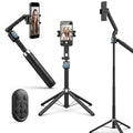 Trípode Selfie con Seguimiento Facial 360° y Control Remoto