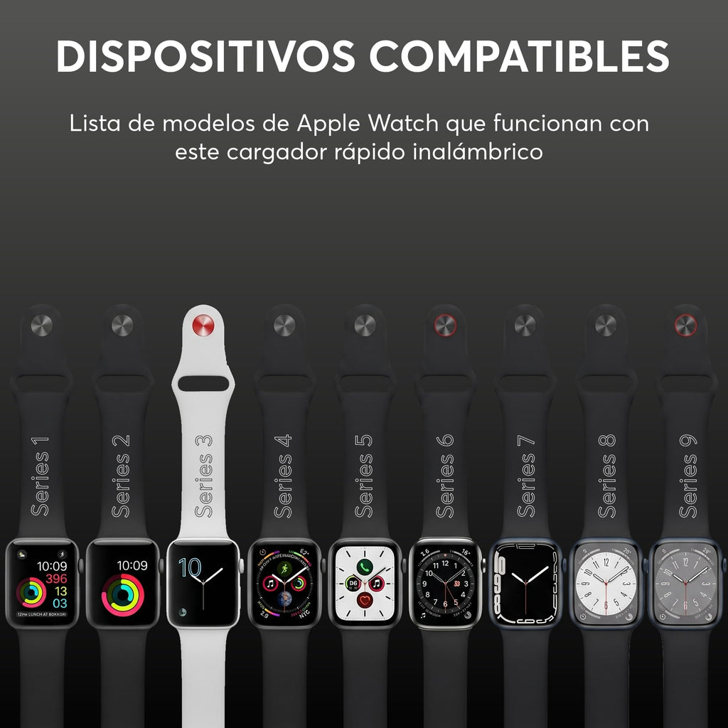 Cargador Magnético USB-C para Apple Watch Series 1 a 9 y SE