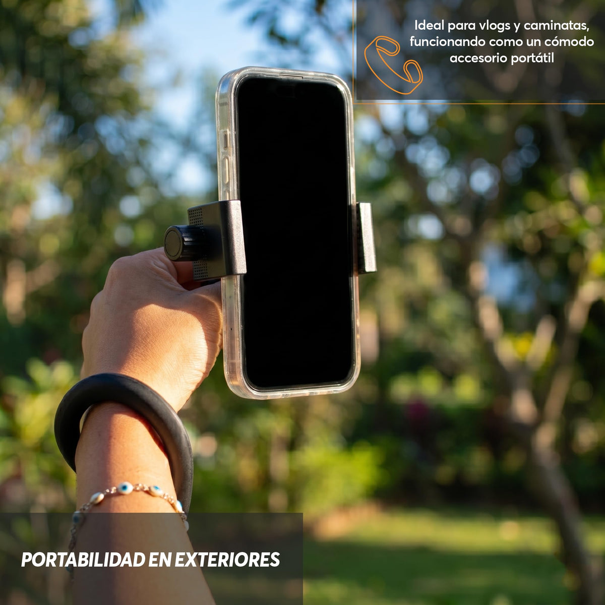 Soporte Flexible para Celular con Brazo de Silicona de 45 cm