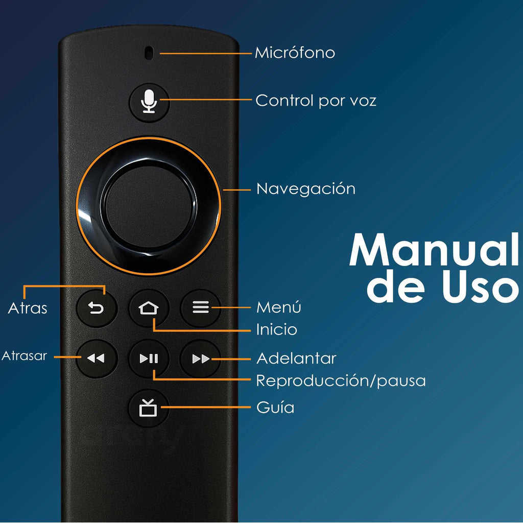 Archy Paquete 2 piezas: Control Remoto por Voz compatible con Fire TV Stick (IT7802F)