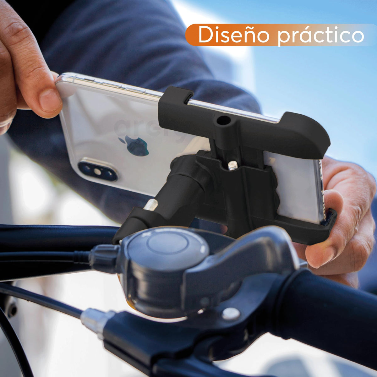 Soporte de Celular para Moto y Bici Metálico Antivibración