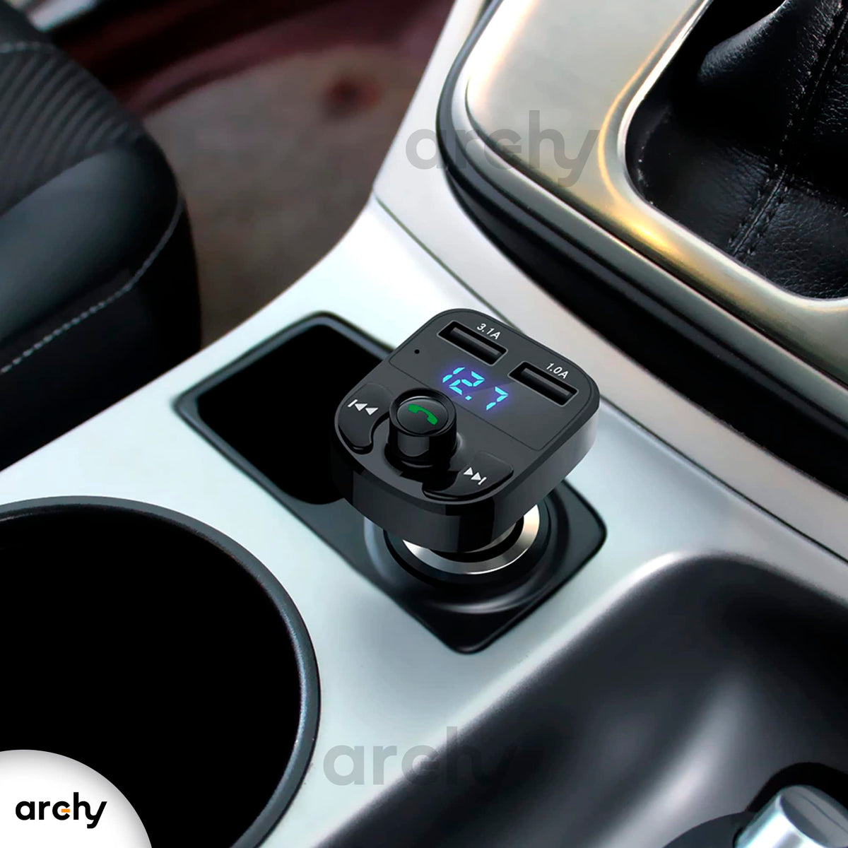 Transmisor Bluetooth FM para Carro 3.1 A con Manos Libres