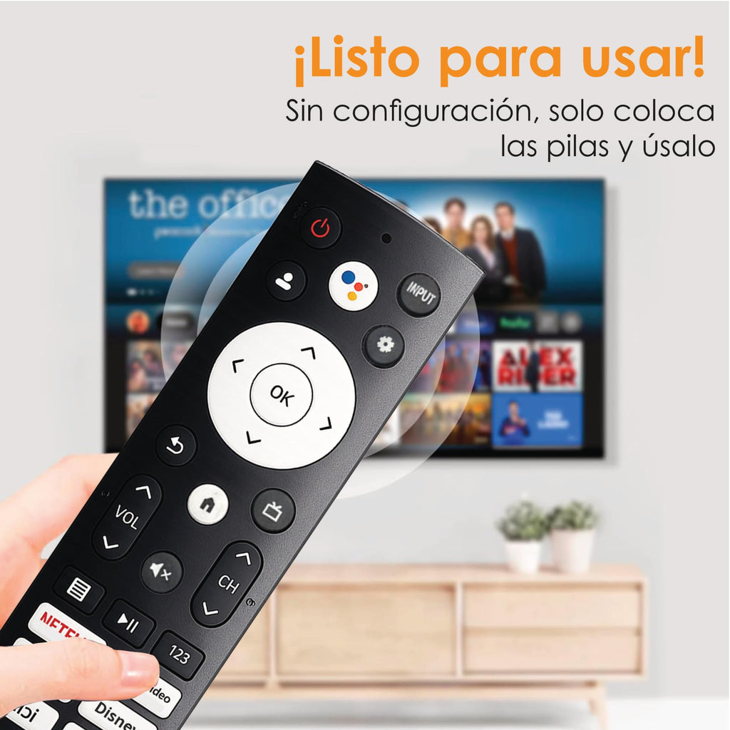 Archy Paquete 2 piezas: Control Remoto compatible con Hisense Smart TV (IT7210)