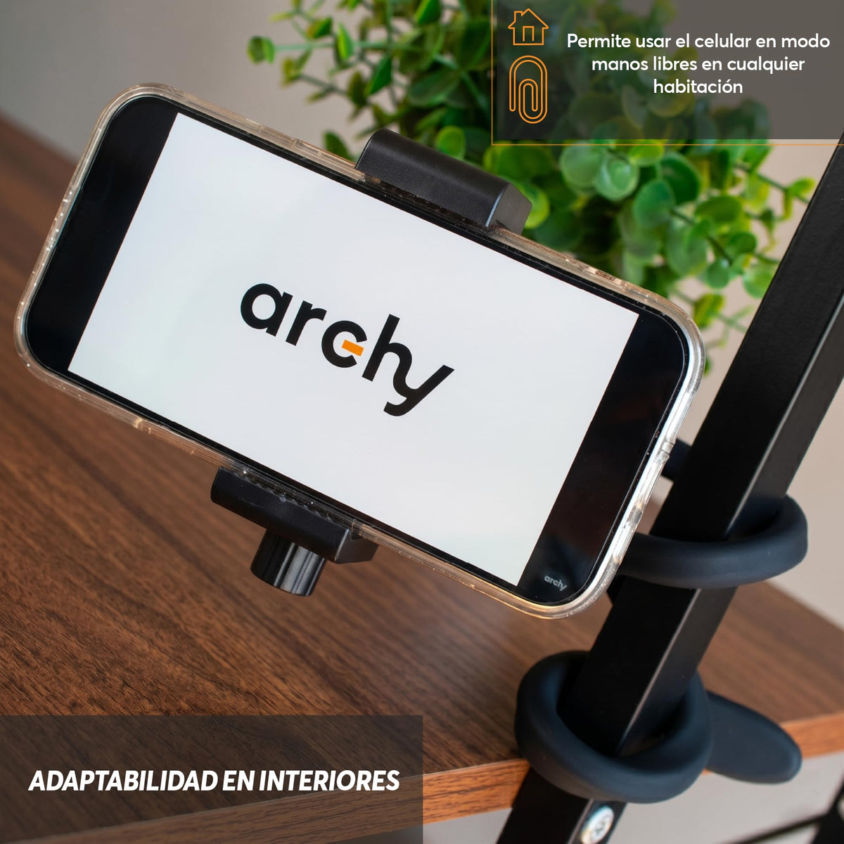 Soporte Flexible para Celular con Brazo de Silicona de 45 cm