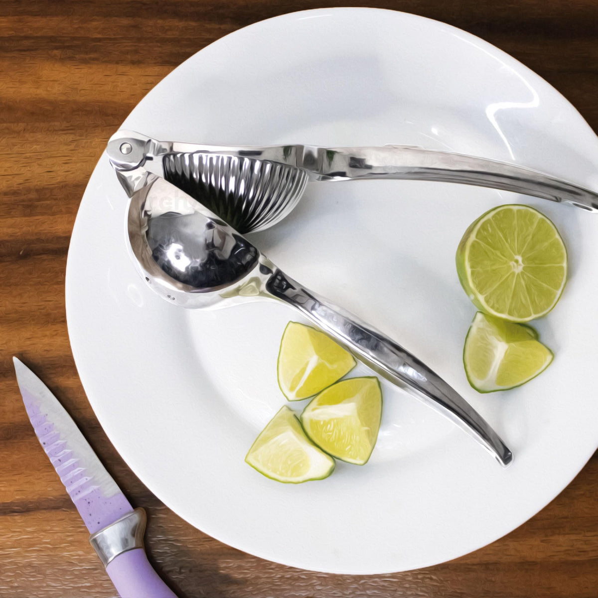 Exprimidor de Limones Extra Grande de Acero Inoxidable