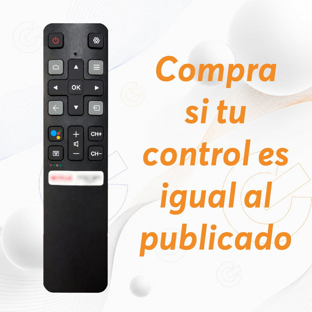Archy Paquete 2 piezas: Control Remoto compatible con TCL Smart TV (CTCL)