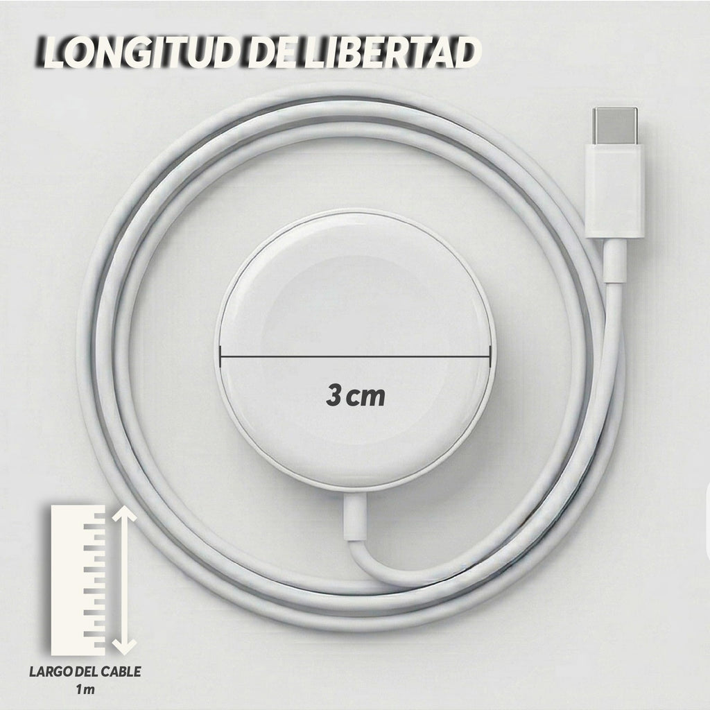Cargador Magnético USB-C para Apple Watch Series 1 a 9 y SE