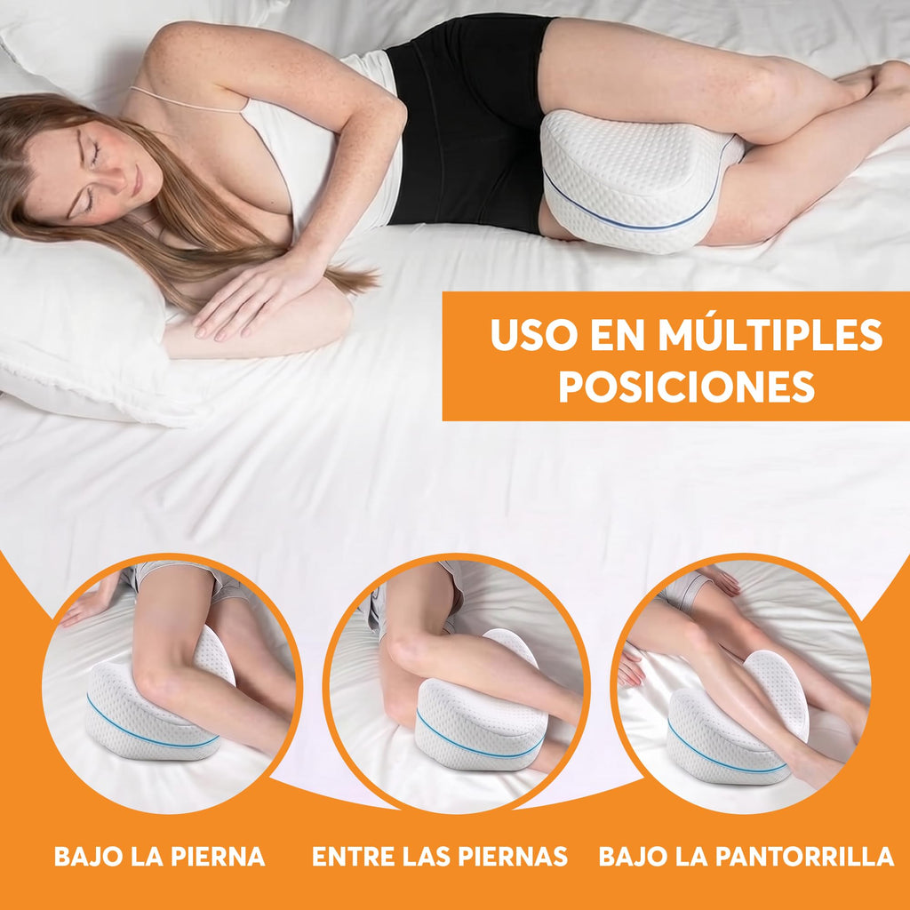 Almohada Ortopédica para Piernas y Rodillas de Memory Foam