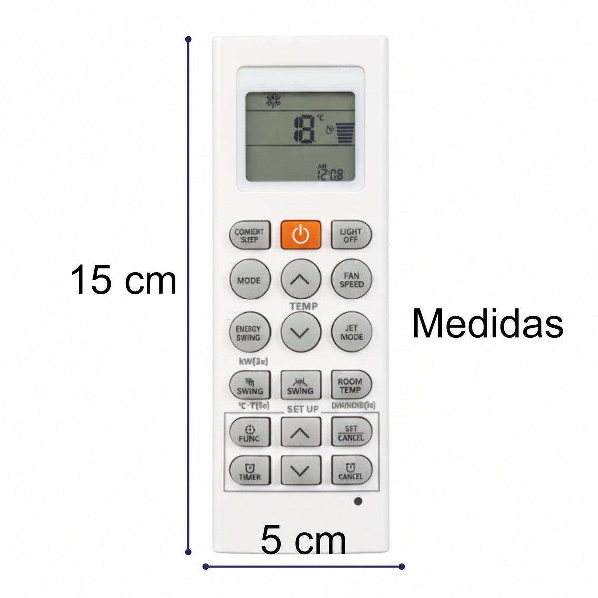 Archy Paquete 2 piezas: Control Remoto para Aire Acondicionado compatible con LG (LGK22)
