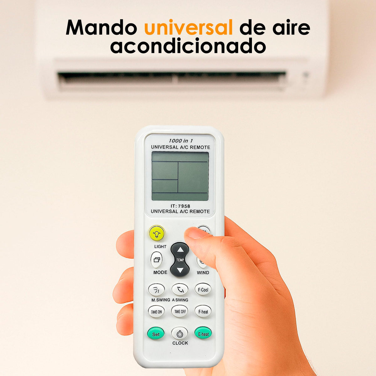 Archy Paquete 2 piezas: Control Universal para Aire Acondicionado Multimarca (IT7858)