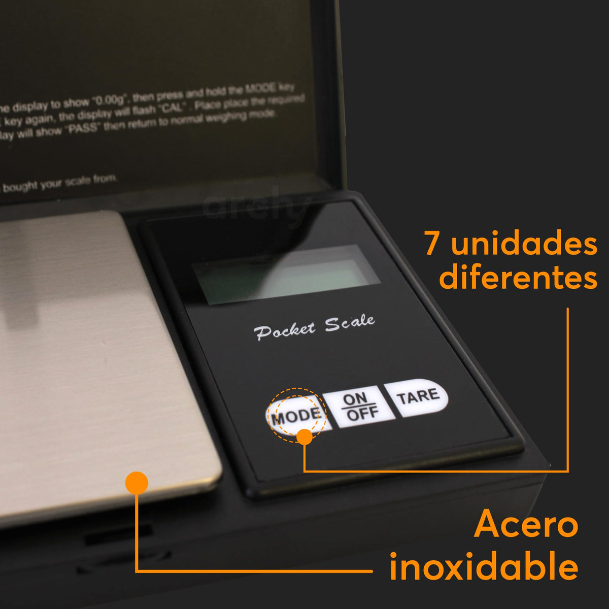 Báscula Gramera Digital 600 g con Pantalla Iluminada