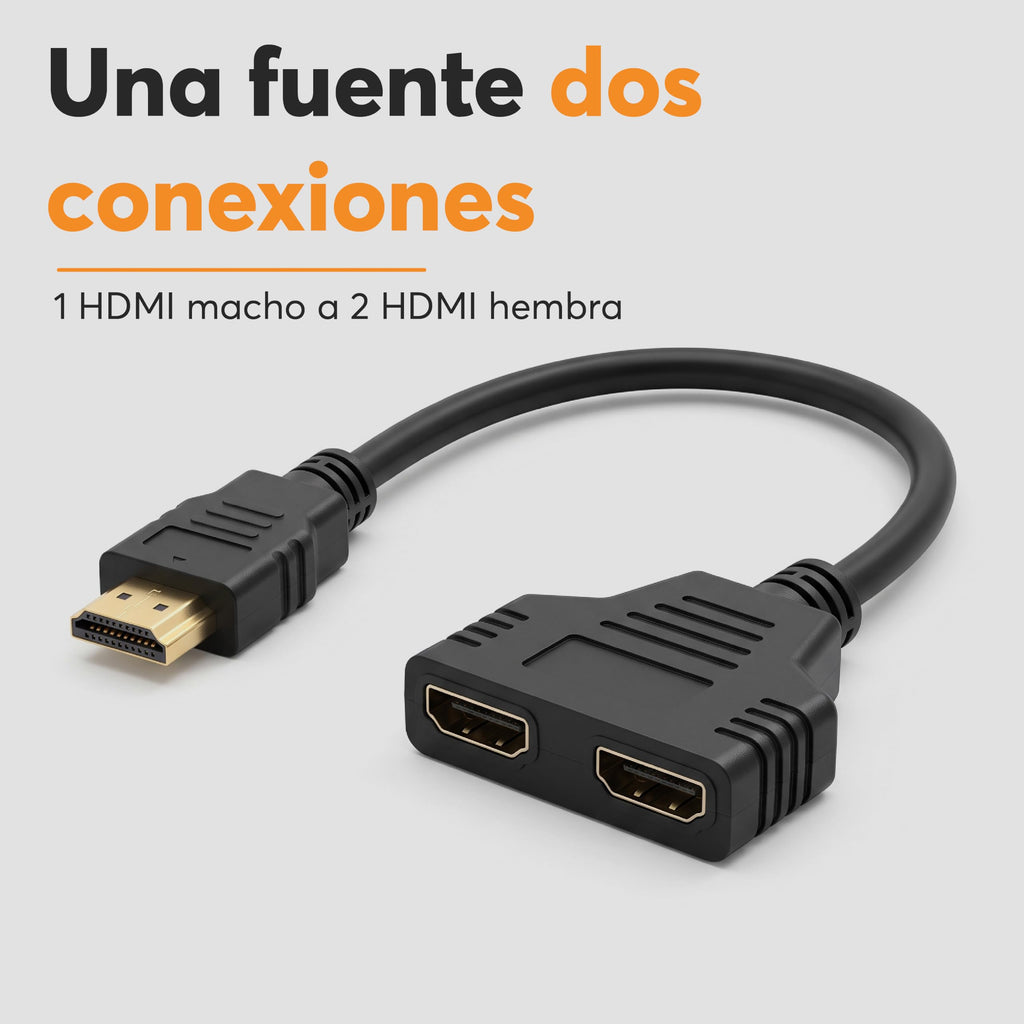 Adaptador HDMI 1 Entrada a 2 Salidas