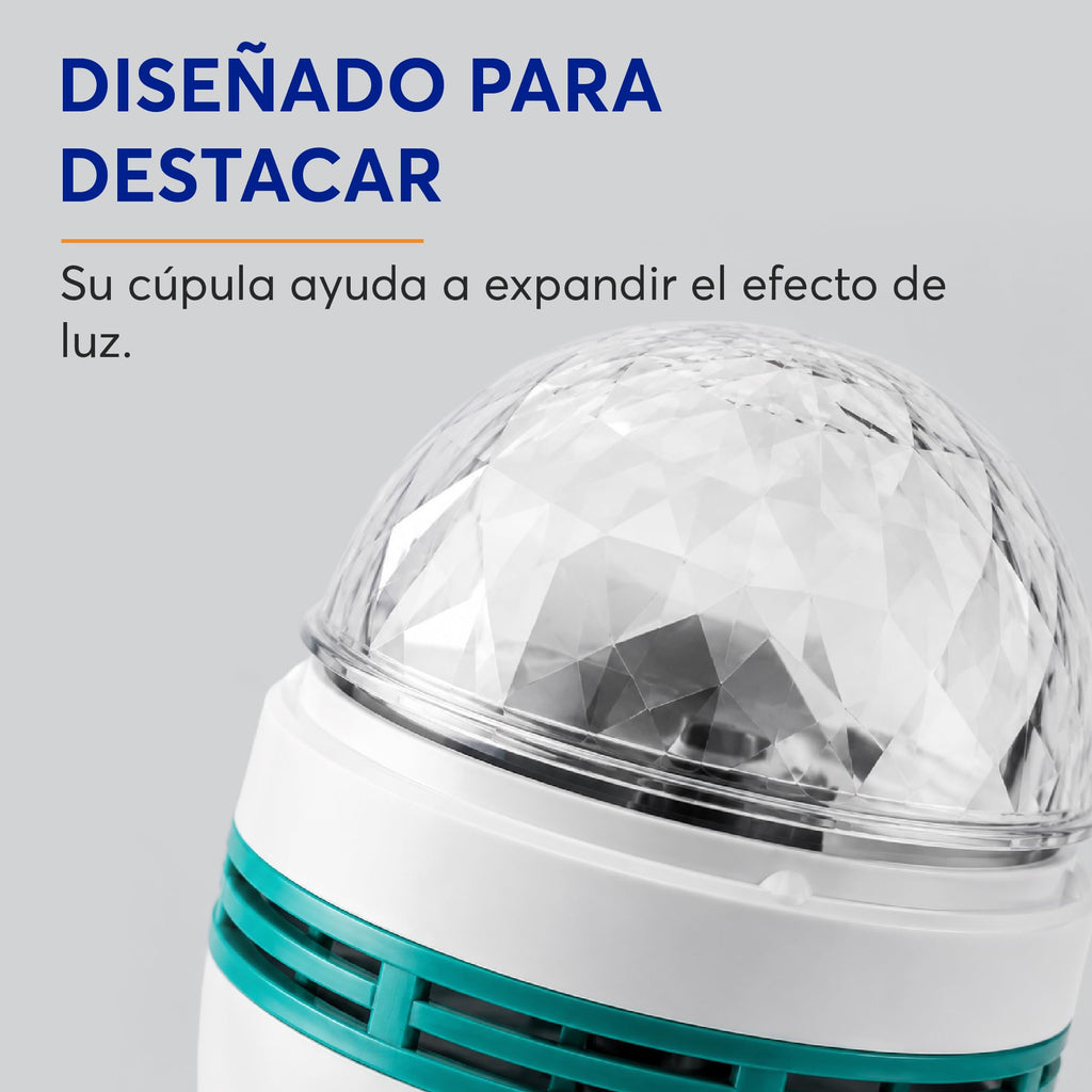 Foco LED Giratorio de Colores RGB (2 Piezas)