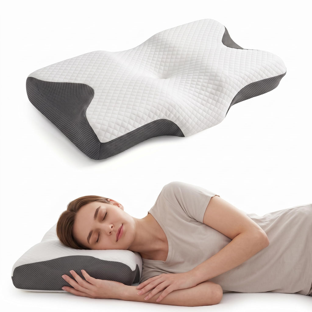 Almohada Cervical de Memory Foam con Funda Removible 60 x 31 cm