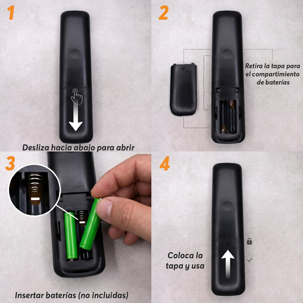 Archy Paquete 2 piezas: Control Remoto compatible con Hisense Smart TV (HISTV)