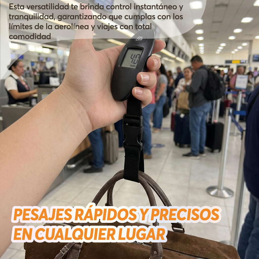 Báscula Digital para Maletas hasta 40 kg con Función Tara