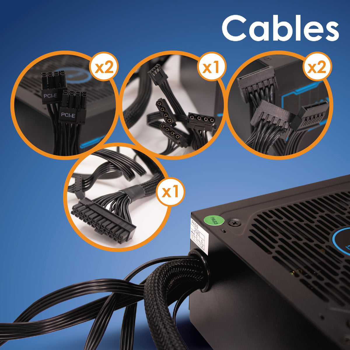 Fuente de Poder Gamer 80 Plus Gold 650 W, 750 W y 850 W