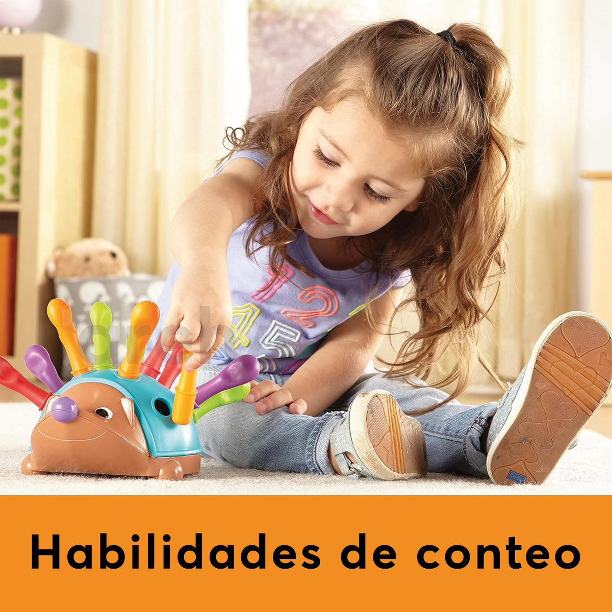 Juguete Didáctico Erizo para Motricidad Fina