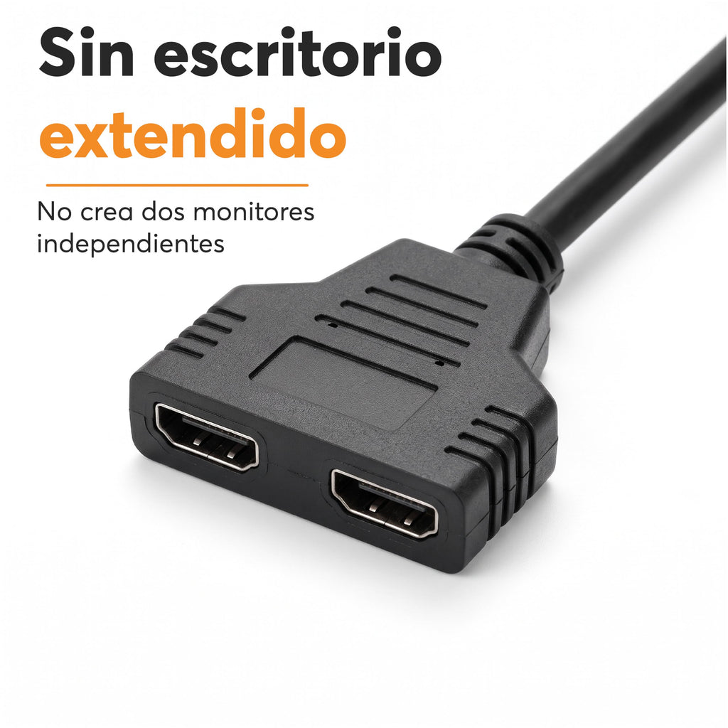 Adaptador HDMI 1 Entrada a 2 Salidas
