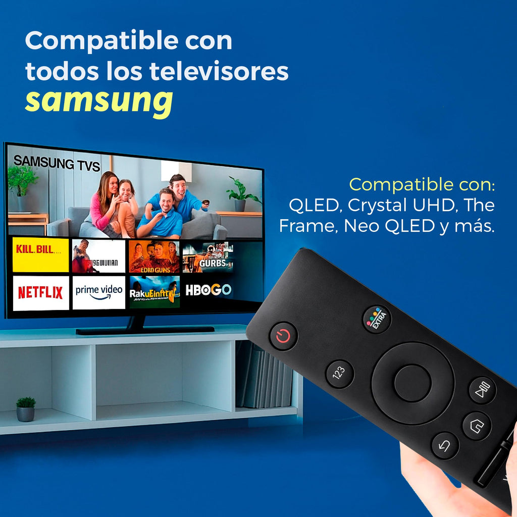 Archy Paquete 2 piezas: Control Remoto compatible con Samsung Smart TV 4K y Curvo (CSAMCURV)