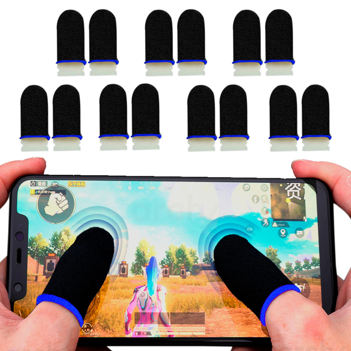 Dedales Gamer Antideslizantes para Pantalla Táctil