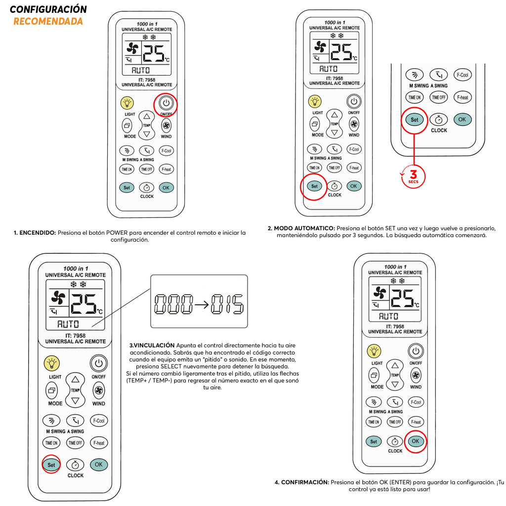 Archy Control Universal para Aire Acondicionado Multimarca (IT7858)