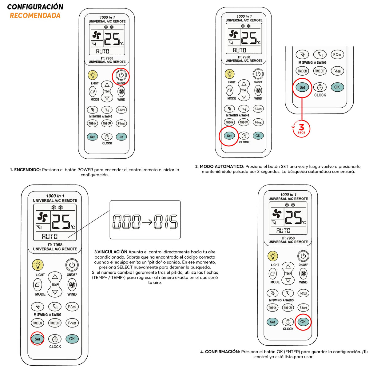 Archy Control Universal para Aire Acondicionado Multimarca (IT7858)